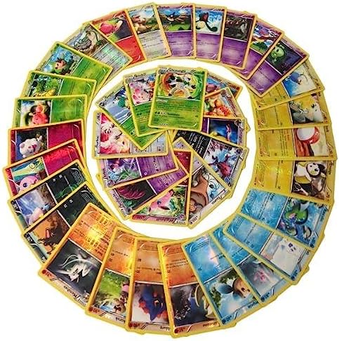 Pokemon TCG 50 Shiny/Foil Pokemon Cards (Assorted Lot with No Duplicates)